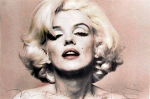 The real Marilyn. This photo was taken by Bert Stern just six weeks before her death. A copy of the photo is estimated to be wroth about $3,000.